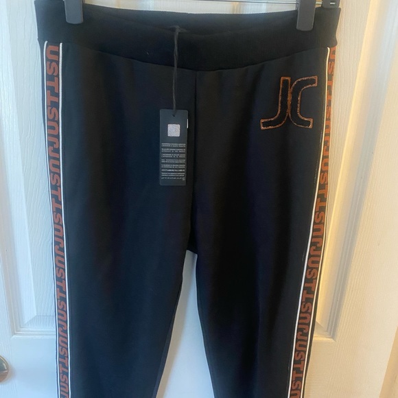 NWT Authentic Just Cavalli Track Pants/leggings- SZ 42 (US 6) or size Medium - Picture 5 of 16